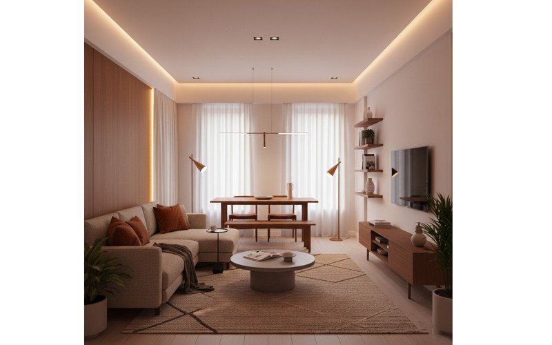 small luxury home, smart house ideas, modern compact design